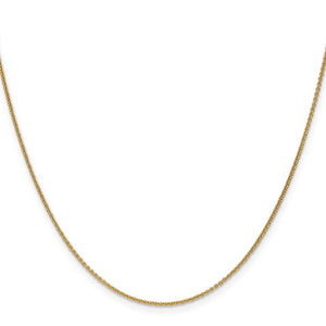 Leslie's 14kt Yellow Gold 1.1mm Round Cable Chain
