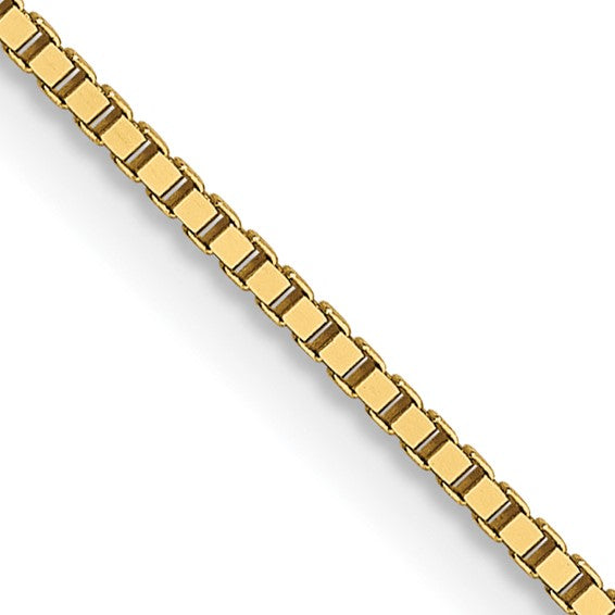 Leslie's 14kt Yellow Gold .8mm Box Chain with Lobster Clasp