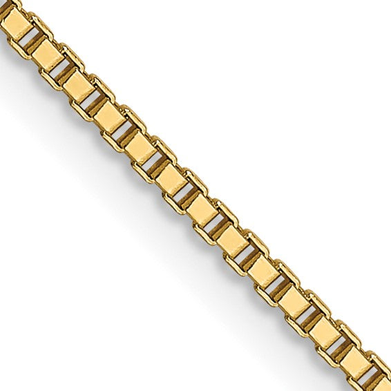 Leslies 14kt Yellow Gold 1.0mm Box Chain with Lobster Clasp