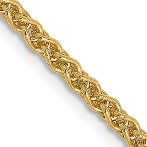 Leslies 14kt Yellow Gold 2.1mm Wheat Chain