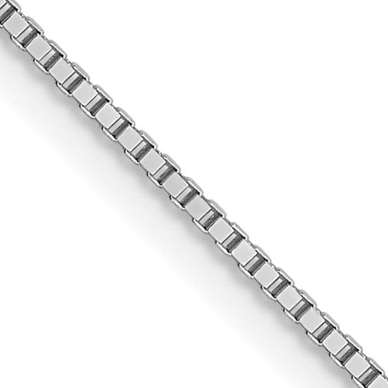 Leslie's 10kt White Gold .75mm Box Chain with Lobster Clasp