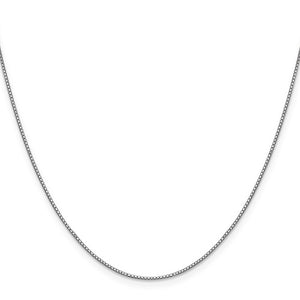 Leslie's 10K White Gold .80mm Box Chain with Lobster Clasp Chain