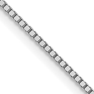 Leslie's 10K White Gold .80mm Box Chain with Lobster Clasp Chain