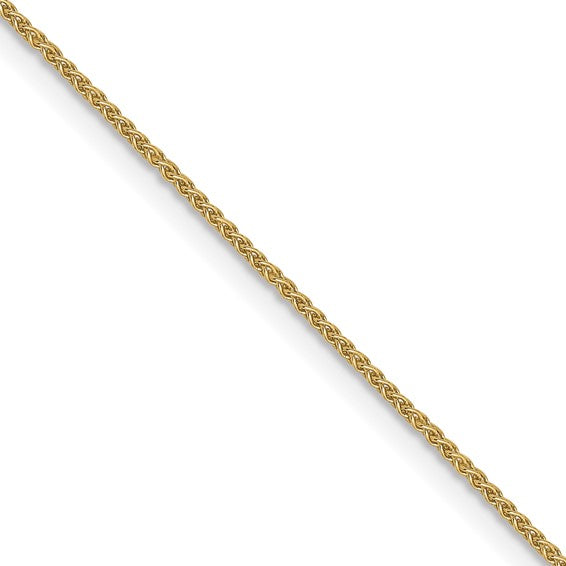 Leslie's 10kt Yellow Gold .8mm Spiga (Wheat) Chain with Lobster Clasp