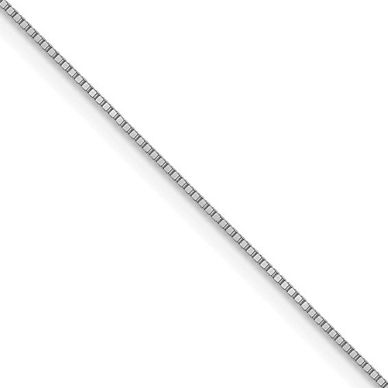 Leslie's 10K White Gold .50mm Box Chain with Lobster Clasp Chain