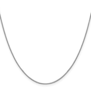 Leslie's 10K White Gold .90mm Box Chain with Lobster Clasp Chain