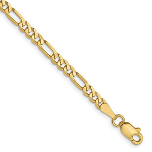 Leslie's 10K 3.25mm BFigaro Chain with Lobster Clasp Chain