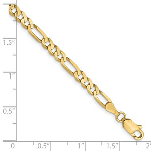 Leslie's 10K 4.0mm Figaro Chain with Lobster Clasp Bracelet