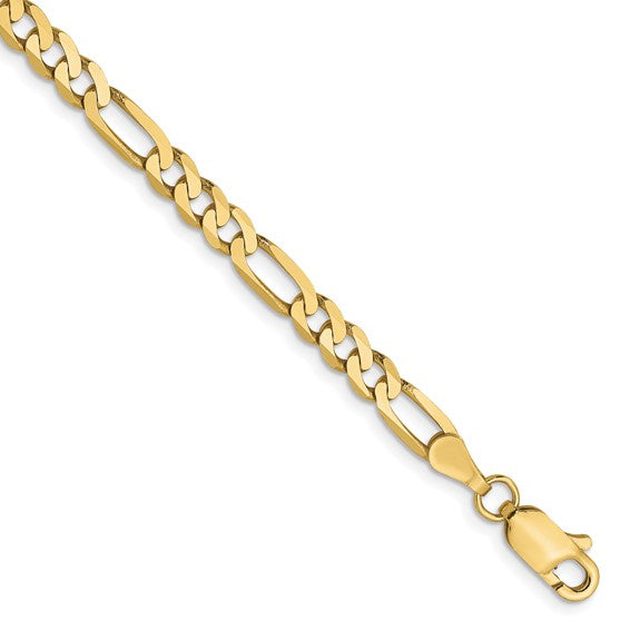 Leslie's 10K 4.0mm Figaro Chain with Lobster Clasp Bracelet