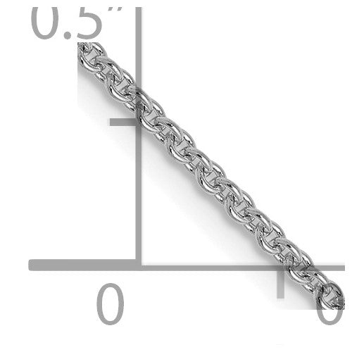 Leslies 14kt White Gold 1.4 Mm Round Cable Chain