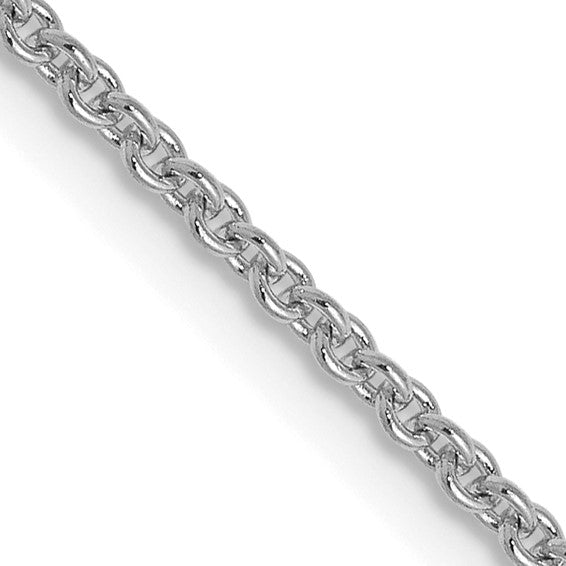Leslies 14kt White Gold 1.4 Mm Round Cable Chain