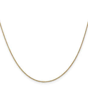 Leslie's 14kt Yellow Gold .9mm Round Cable Chain