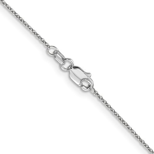 Leslies 14kt White Gold .9mm Round Cable Chain