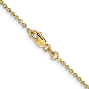Leslies 14kt Yellow Gold 1.8mm Round Cable Chain