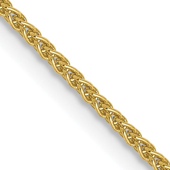 Leslie's 10kt Yellow Gold 1.00mm Spiga (Wheat) Chain with Lobster Clasp