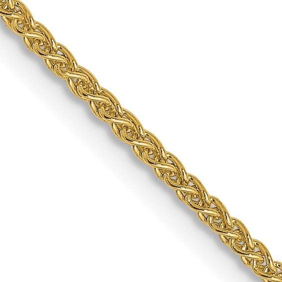 Leslie's 10kt Yellow Gold 1.20mm Spiga (Wheat) Chain with Lobster Clasp