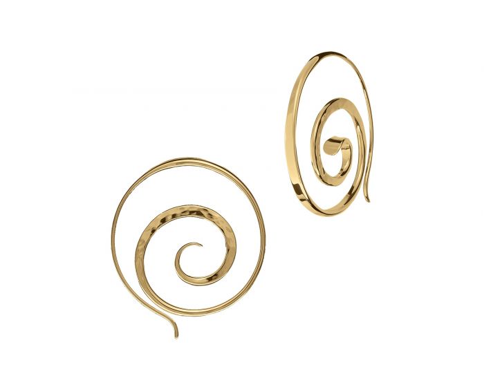 Ed Levin 14kt Gold Crop Circle Earrings