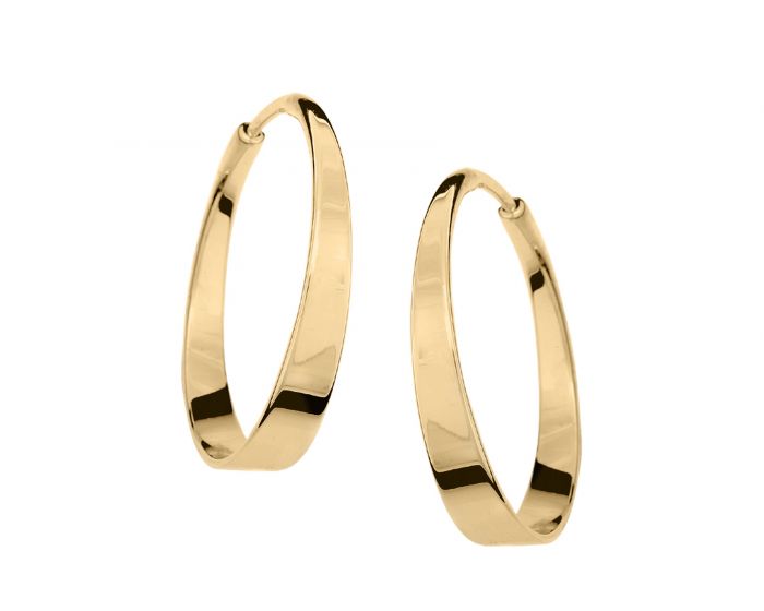 Ed Levin 14kt Gold Aura Hoop earrings