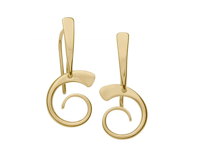 Ed Levin 14kt Gold Nautilus Earrings