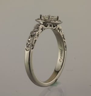 .52 Carat Emerald Cut Diamond ring