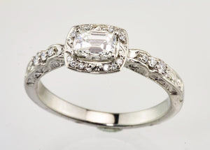 .52 Carat Emerald Cut Diamond ring