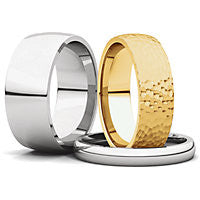 Comfort Fit Light Wedding Bands (IRL)