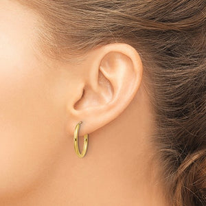 Leslie's 14k Polished Round Endless 2mm Hoop Earrings
