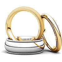 Milgrain Comfort Fit Wedding Band (MGR)