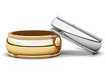 Milgrain Wedding Band (MG)