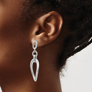 Leslie's Sterling Silver Polished Post Dangle Earrings