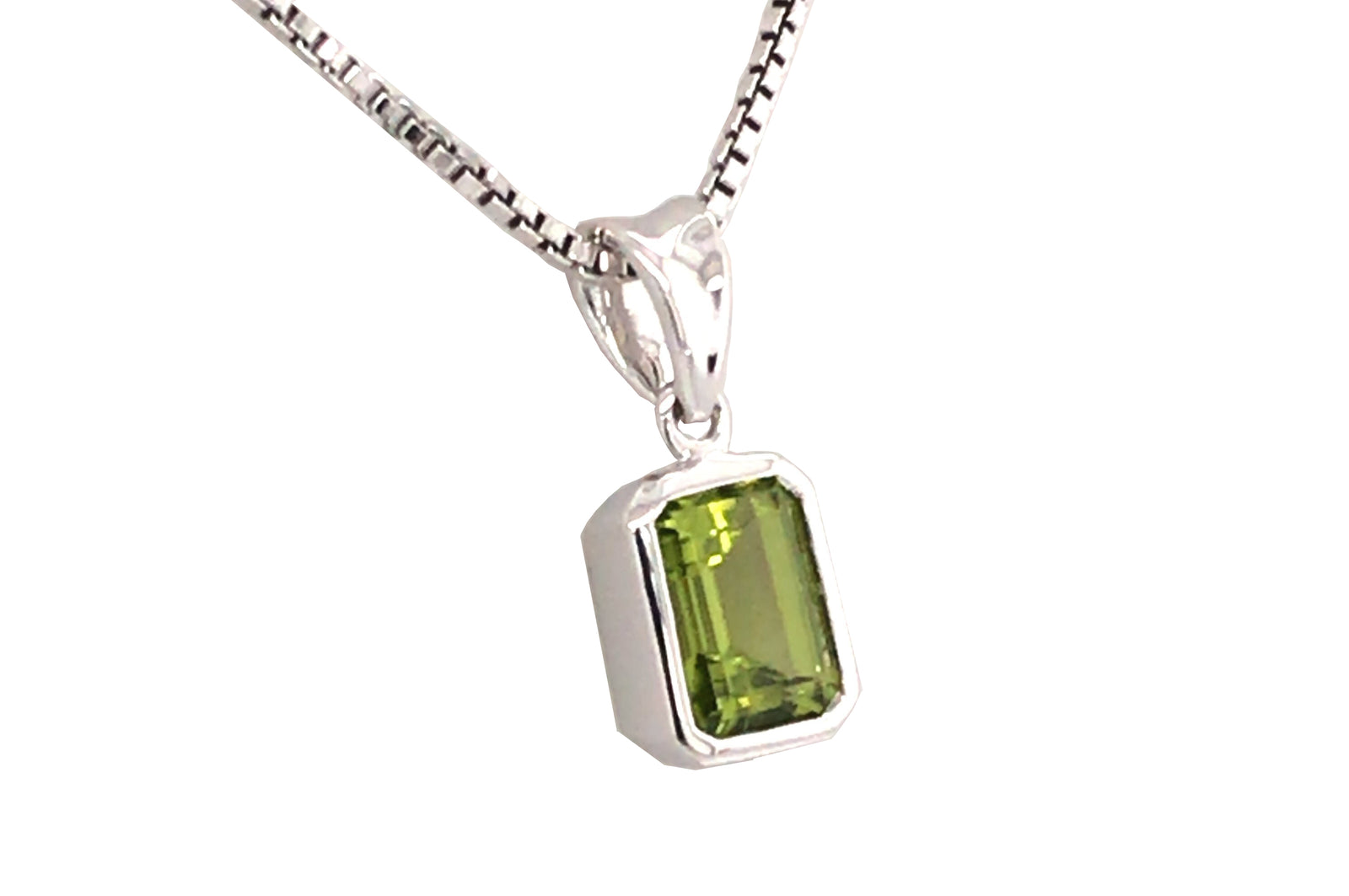Peridot Sterling Silver Pendant