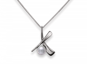 Ed Levin Sterling Silver Minuet Pearl Pendant