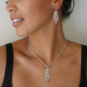 "Maori Surf Design" Sterling Silver Earrings