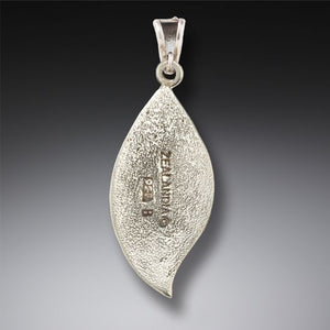 "SEED POD" SILVER AND FOSSILIZED MAMMOTH SEED POD PENDANT