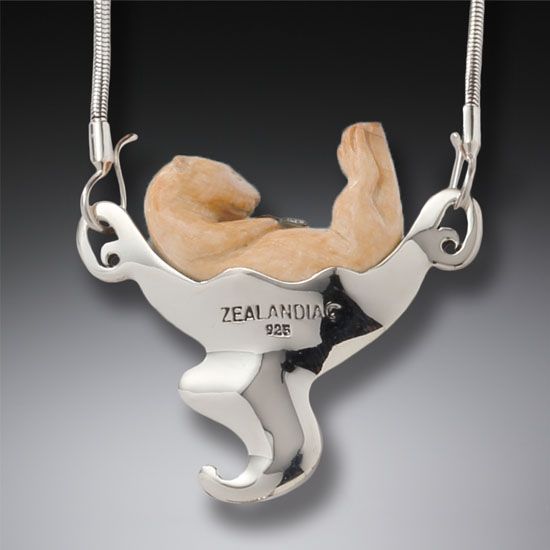 "Sea Otter" Ancient Mammoth Tusk Necklace